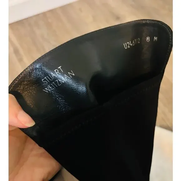 Stuart Weitzman LowJack Suede Over The Knee Boots Size 8 - Picture 7 of 11